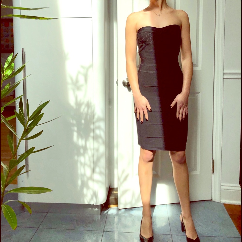 Authentic black Herve Leger dress